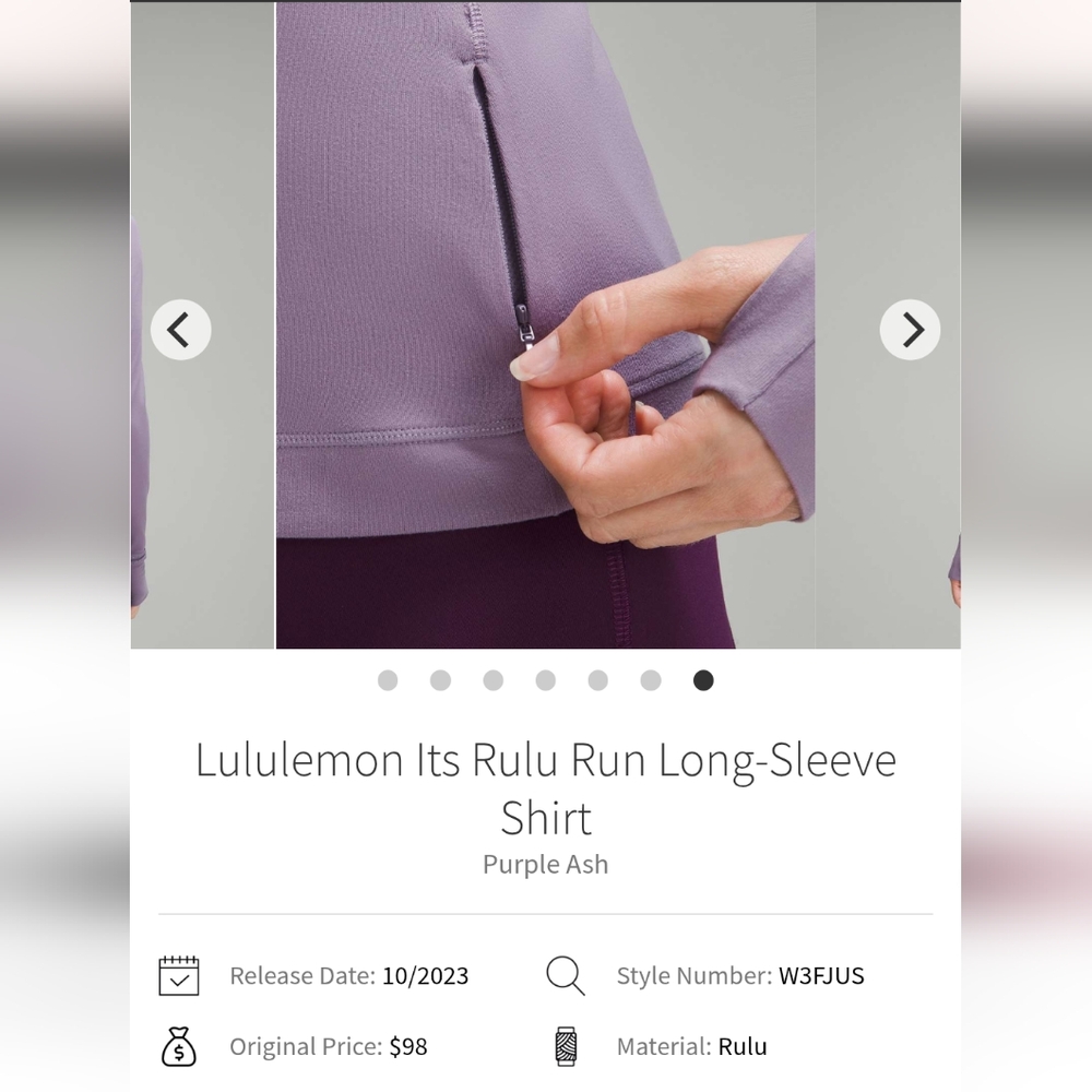 Lululemon It's Rulu Run Long Sleeve Shirt - Picture 12 of 12